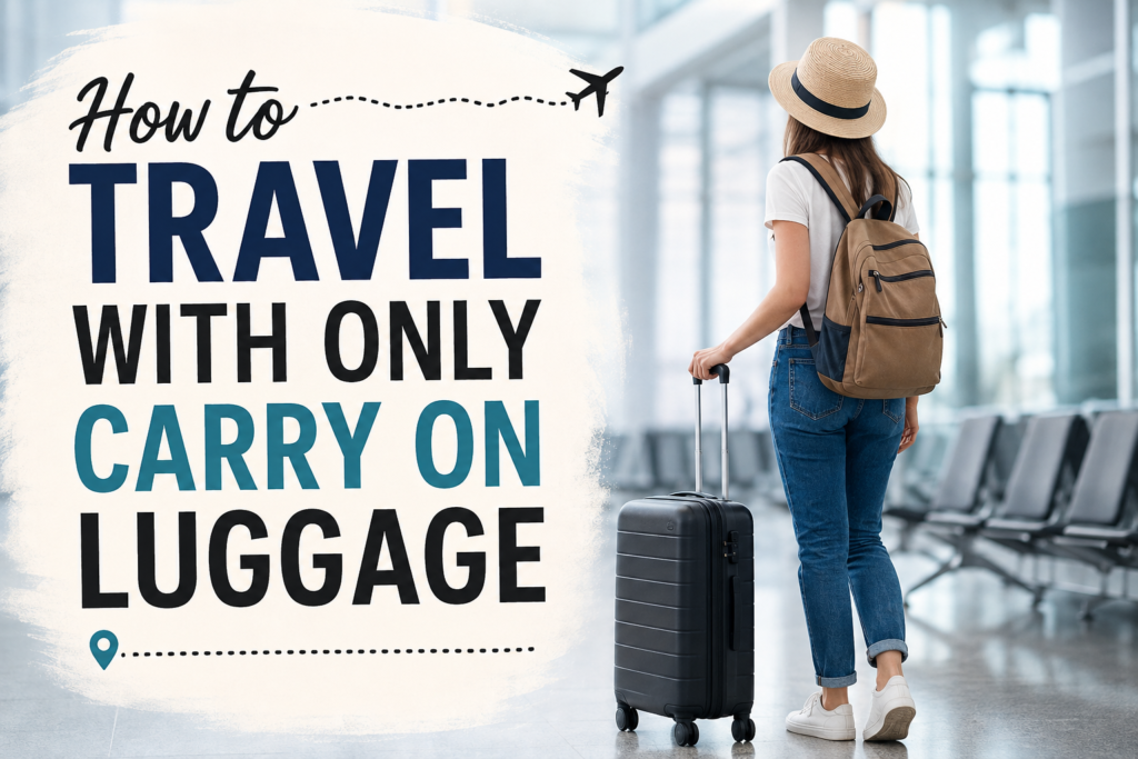 How to Travel With Only Carry On Luggage