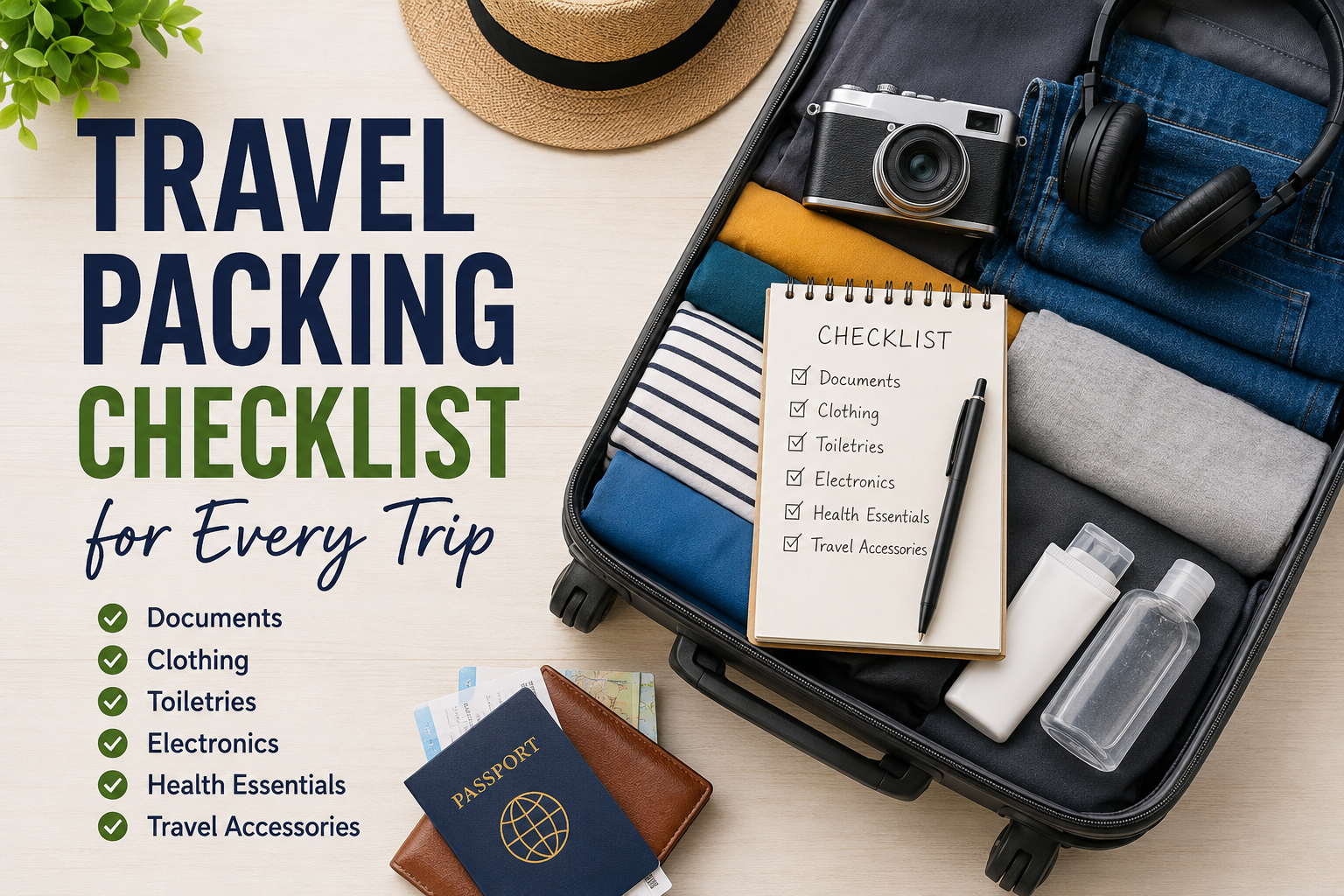 Travel Packing Checklist for Every Trip