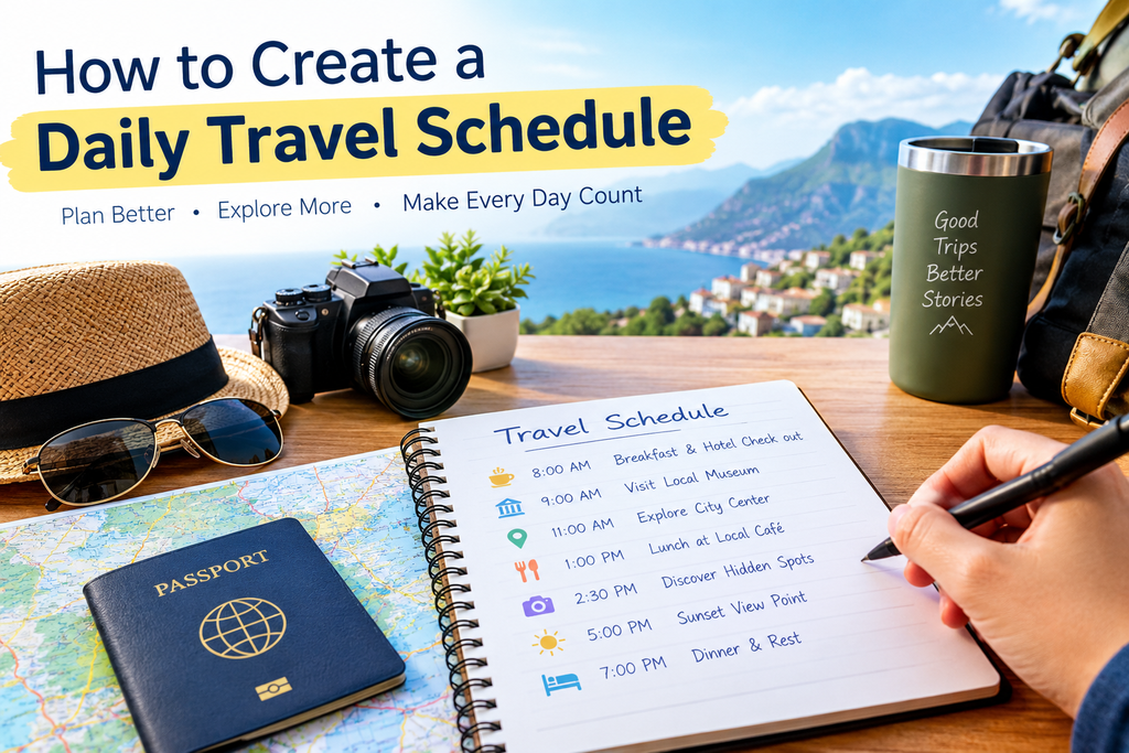 How to Create a Daily Travel Schedule