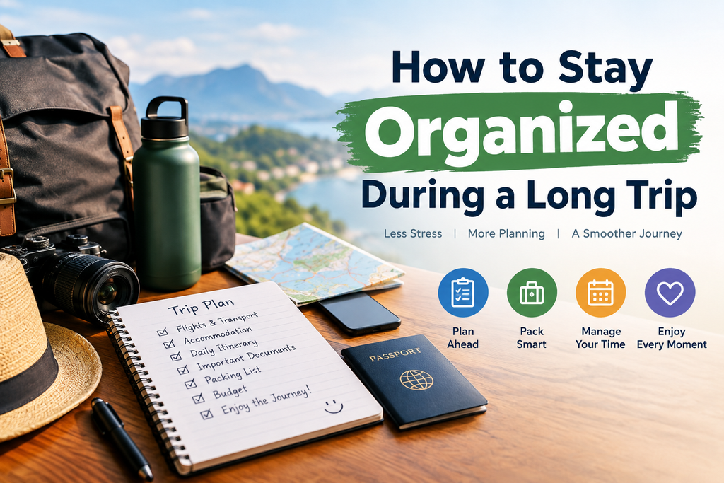 How to Stay Organized During a Long Trip